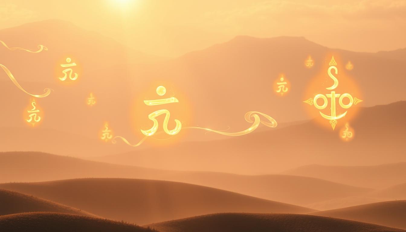 Reiki benefits: healing the body and mind 2 Vibrant reiki symbols pulsing with divine energy, flowing in graceful arcs and waves across a serene, ethereal landscape. Soft, warm lighting bathes the scene, casting a gentle glow on the intricate, glowing sigils. The air is charged with a sense of healing and spiritual connection, as the symbols dance and intertwine, their movements evoking a gentle, soothing rhythm. In the background, a hazy, dreamlike environment sets the stage, inviting the viewer to fully immerse themselves in the tranquil, restorative power of reiki. Captured through the lens of a wide-angle camera, the image offers a sweeping, panoramic view of this energetic, healing manifestation.