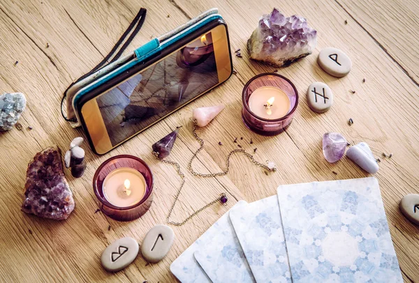 Depositphotos 408424176 stock photo spiritual session fortune telling live